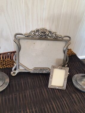 Home Decor Bundle Silver And Roses